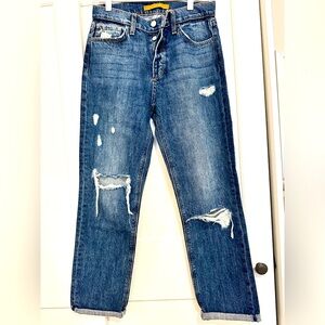 Joes jeans cropped destroyed